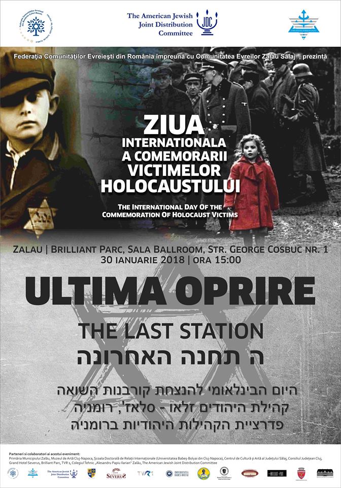Ambasadorul SUA și al Ungariei vor fi prezenți la Zalău, cu ocazia comemorării Zilei Internaționale a Victimelor Holocaustului